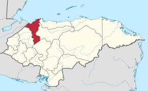 Poziția regiunii Cortés
