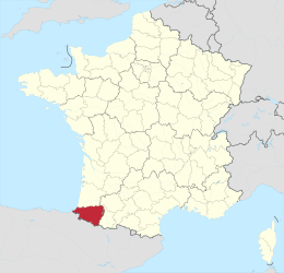 Pyrénées Atlantiques - Localisation