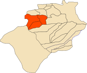 Localizarea districtului în cadrul provinciei