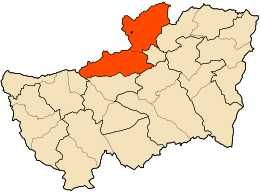 District de Mechroha - Carte