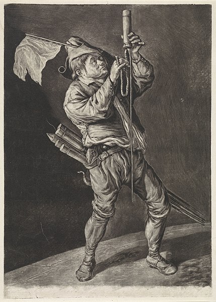 File:De man met de vuurpijl De algemene blijdschap om de inname van Namen door stadhouder Willem III, koning van Engeland, september 1695 (serietitel), RP-P-BI-7285.jpg