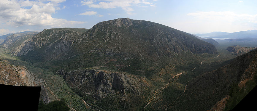 Delphi (Griechenland) - Blick bis zum Meer