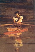 Thomas Eakins'in resim içinde bulunan kendi portresi (büyütülmüş)