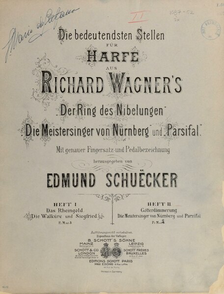 File:Die bedeutendsten Stellen für Harfe aus Richard Wagner's Der Ring des Nibelungen, Die Meistersinger von Nürnberg, und Parsifal; mit genauer Fingersatz- und Pedalbezeichnung. 1900 (IA diebedeutendsten02wagn).pdf