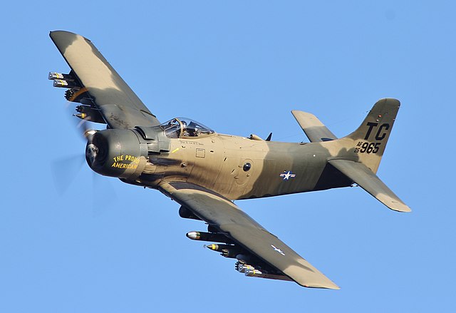 An A-1 Skyraider of the USAF