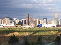 et bilde av I-25 i Denver