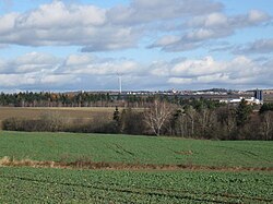 Drahanská vrchovina – v pozadí městys Drahany