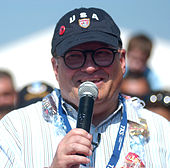 Comedian and game show host Drew Carey appeared in the episode. Drew Carey US Army.jpg