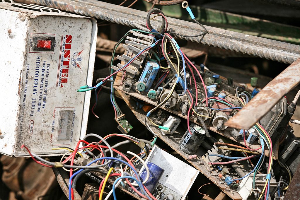 File:Discarded leftover e-waste parts in Hong Kong.jpg - Wikimedia Commons