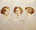 Miniatuur voor Bestand:Edmond Brock (1882–1952) - Three Portrait Studies of Lady Mairi Elizabeth Vane-Tempest-Stewart, later Viscountess Bury (1921–2009), as a girl - 1220989 - National Trust.jpg