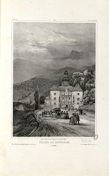 File:Eglise de Betharam à Lestelle (Basses Pyrénées) - Fonds Ancely - B315556101 A JACOTTET 2 022.jpg