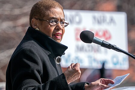 Eleanor Holmes Norton at Rally for DC Lives before March For Our Lives, Washington DC