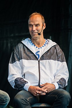 Pekka Markkanen EuroBasket 2017 -turnauksen Fan Zonella.