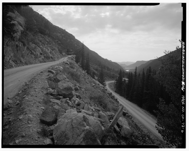 File:FALL RIVER ROAD PANORAMA, WITH ESTES PARK IN BACKGROUND, FACING EAST. - Fall River Road, Between Estes Park and Fall River Pass, Estes Park, Larimer County, CO HAER COLO,35-ESPK.V,4-6.tif