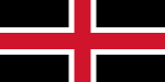 Flag of Durham, England, United Kingdom
