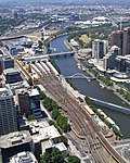 Thumbnail for File:Flinders Street Station overhead view.jpg