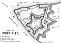 Map of Fort Pitt in 1795