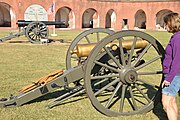 Fort Pulaski National Monument, chatham county, Georgia, U.S. This is an image of a place or building that is listed on the National Register of Historic Places in the United States of America. Its reference number is 66000064.