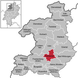 Kaart van Frankenau