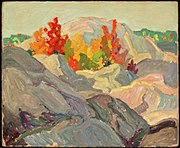 "Autumn Foliage against Grey Roc"(1920)