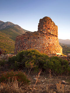 Torra di Galeria Genoese coastal defence tower in Corsica