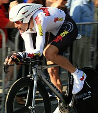 Hincapie in the Prologue of the 2008 Tour of California George Hincapie - Tour Of California Prologue 2008.jpg