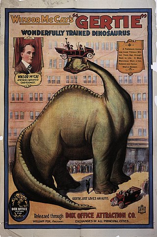 <i>Gertie the Dinosaur</i> 1914 animated silent film