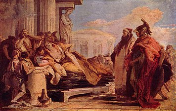 Giovanni Battista Tiepolo.  "Dood van Dido", tussen 1757 en 1760