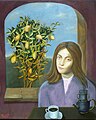 Girl and Lemon Tree by Reginald Gray.South of France. 2010. 70x60cm.