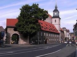 St. Mary's Church with the Coming One in the foreground