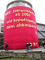 Rotunde, Protest against "Studiengebühren", 2005.