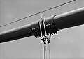 Detail of suspender connection to cable.