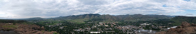 File:Golden Panorama from South Table Mountains peak, Castle Rock.jpg