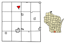 Green County Wisconsin Incorporated and Unincorporated areas New Glarus Highlighted.svg