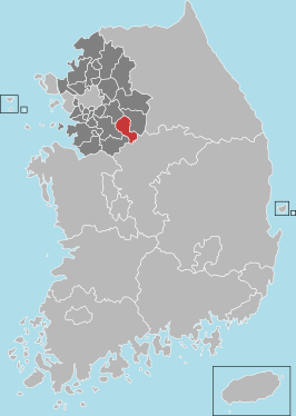 Kaart van Icheon-si