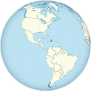 Haiti on the globe (Americas centered).svg