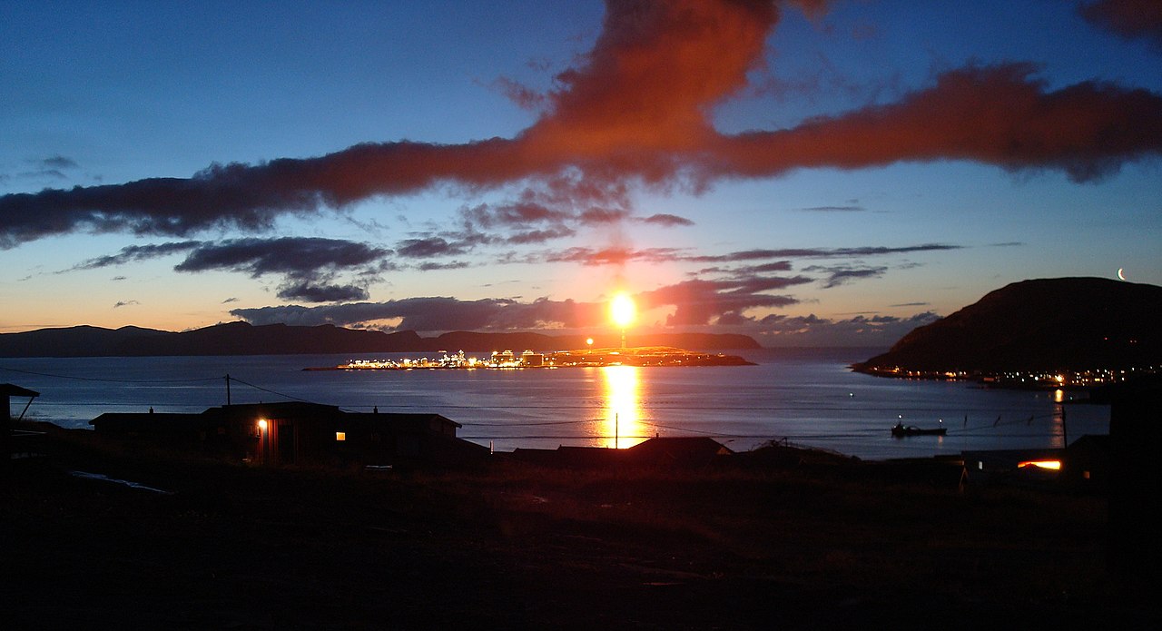 Hammerfest al tramonto