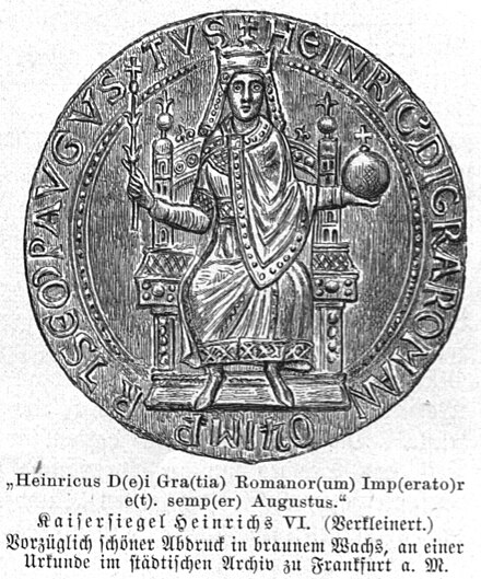 Facsimile of the Imperial seal (1192)