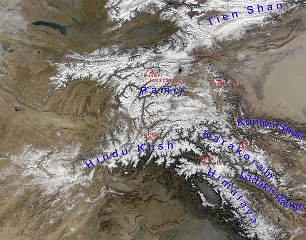 Image: High Asia Mountain Ranges