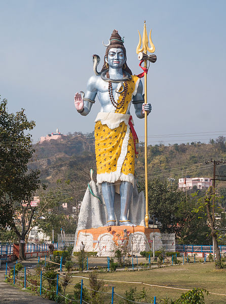 File:Hindu god Shiva murti statue near Ganges in Haridwar India sights culture beliefs 2015.jpg