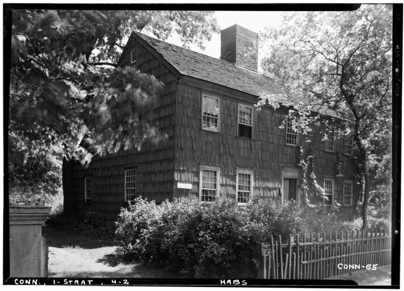 File:Historic American Buildings Survey Everett H. Keeler, Photographer June 1, 1938 FRONT ELEVATION (SOUTH + WEST) - Perry-Fairchild Homestead, West Broad Street, Stratford, HABS CONN,1-STRAT,4-2.tif