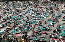 Hurricane Katrina survivors in Houston Astrodome.jpg