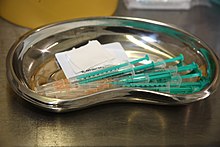 Syringes containing Pfizer COVID-19 vaccine doses Impfzentrum Ilsfeld-Auenstein, 2021 (14).jpg