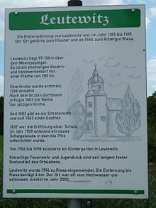 Informationstafel am Elbradweg