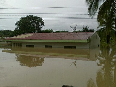 Inundaciones en la provincia de Limón. Luis Madrigal/Wikinoticias