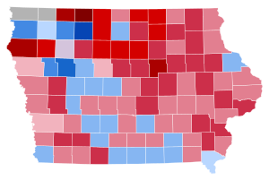 Iowa Presidential Election Results 1860.svg