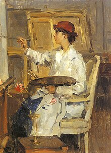 Isaac Israels - portrait of Pauline Johanna Gesine Mouthaan c 1918.jpg