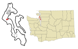 Vị trí của Coupeville, Washington