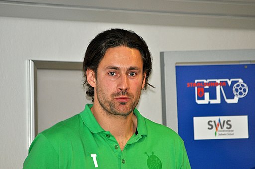 Jörn Schläger, Trainer des Stralsunder HV, 1. Herren-Mannschaft Handball (2011-11-12) a by User Klugschnacker in Wikipedia