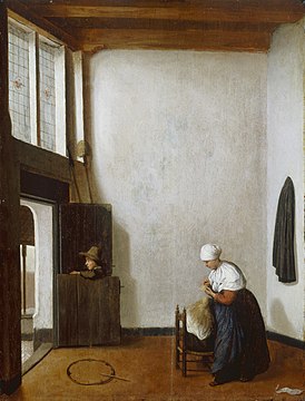 Interior with a Woman Combing a Little Girl's Hair, 1654, Detroit Institute of Arts